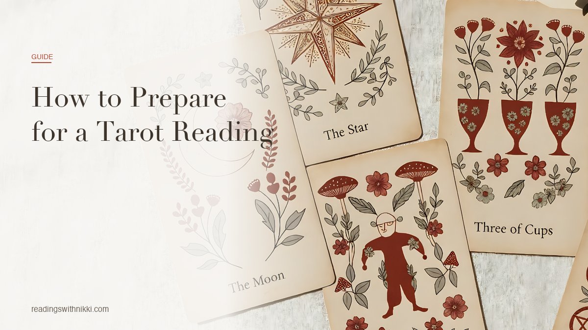 Tarot reading workspace — how to prepare for a reading